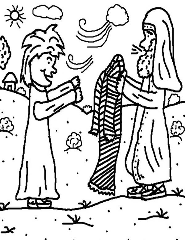 jacob and esau reunite coloring pages - photo #46