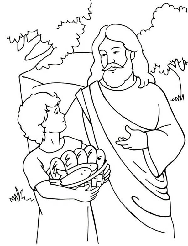 Miracles of Jesus Coloring Page - NetArt