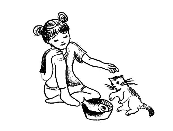 Chinese Girl Coloring Page