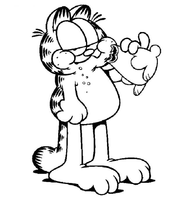 odie and garfield coloring pages - photo #24