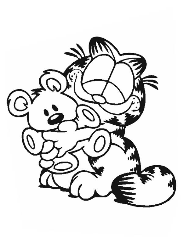 garfield pooky coloring pages - photo #12
