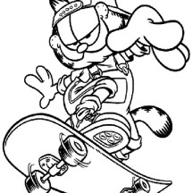 garfield pooky coloring pages - photo #24