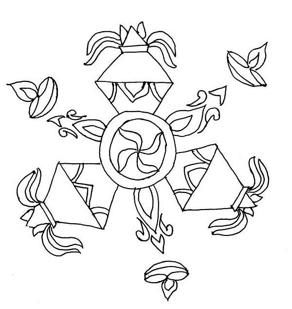 rangoli coloring pages for diwali pictures - photo #14