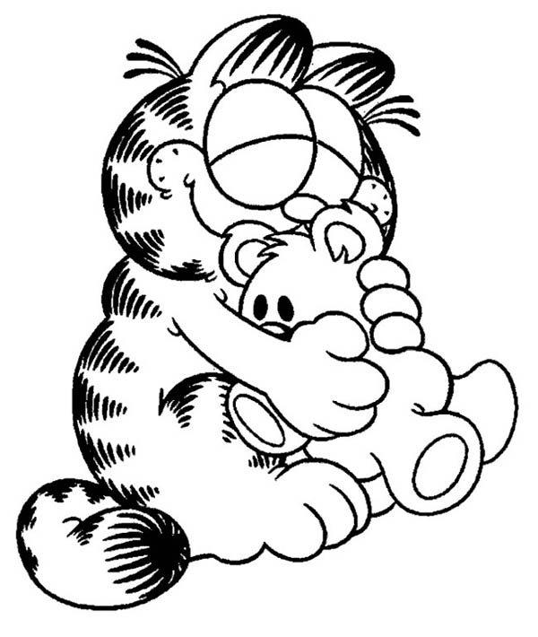 garfield i love you coloring pages - photo #5