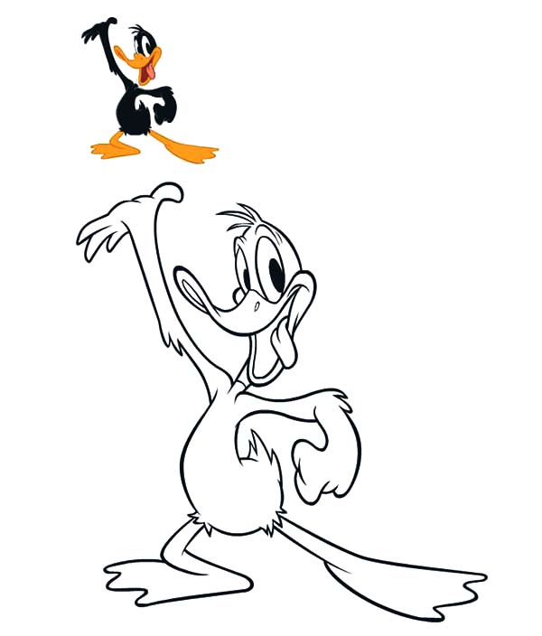 daffy duck and bugs bunny coloring pages - photo #29