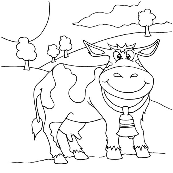 Dairy cows coloring pages